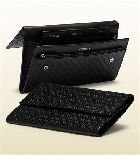 gucci travel passport wallet